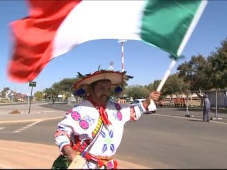 French and Mexican fans hopeful for victory