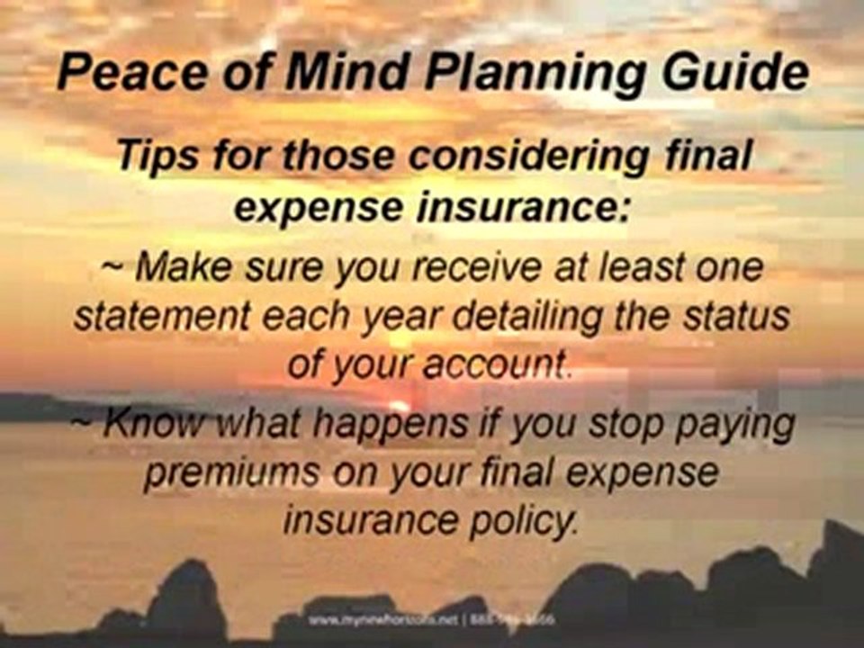 Tips For Those Considering  A Final Expense Insurance Polic