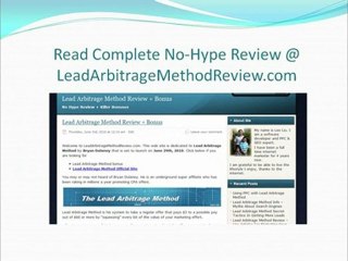 Lead Arbitrage Method Review