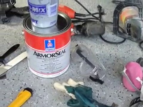 Repair Epoxy Coated Garage Floor