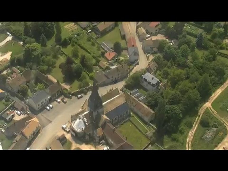 Le village de Parnes (60) vu d'avion