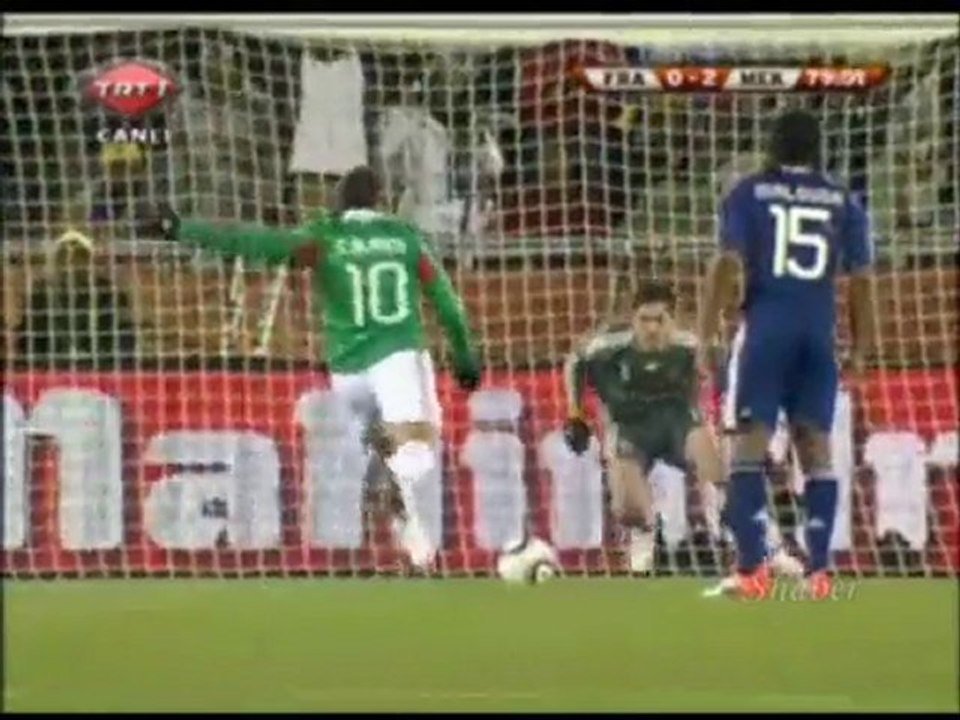 Fransa 0 Meksika 2 özet Güney Afrika 2010