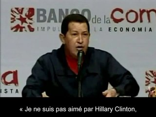 Chavez chante pour Hillary Clinton !