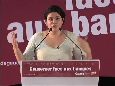 Raquel Garrido : Gouverner face aux banques (Forum PG)