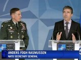New Afghan war commander Petraeus visits NATO HQ