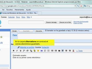 ¿Cómo escribir un borrador de correo electrónico?