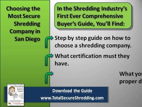 Paper Shredding Service San Diego