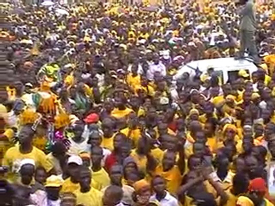 Présidentielles 2010: Alpha Condé a Kissidougou (Guinee)