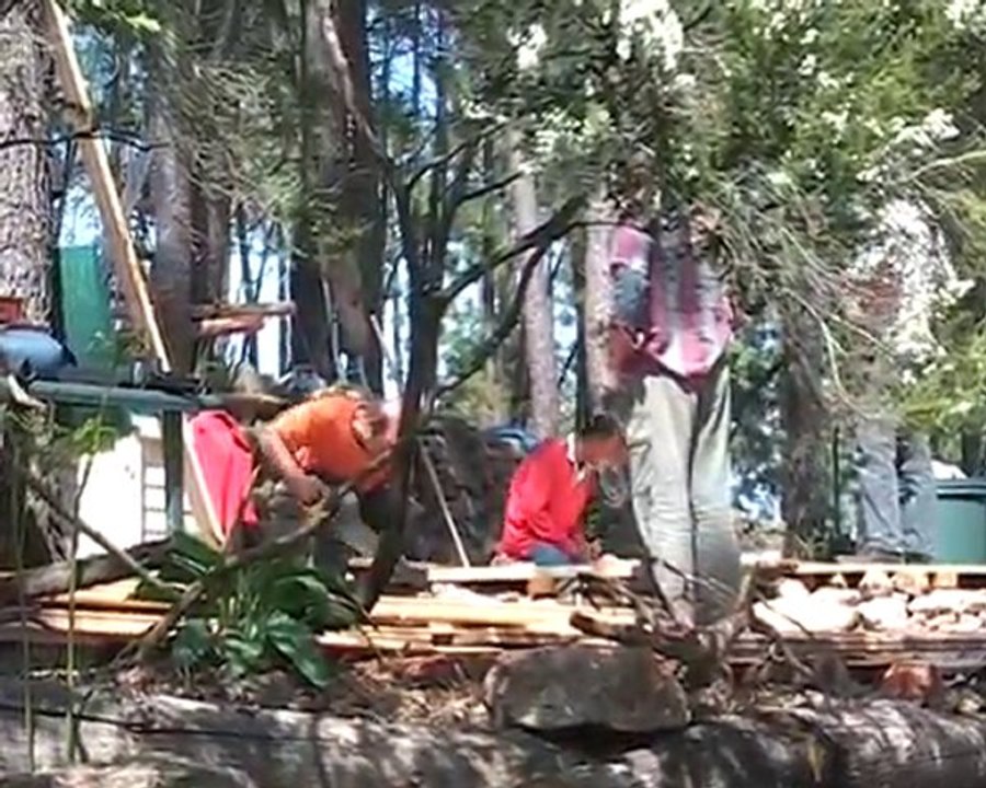 Le déménagement de la yourte Sylvana