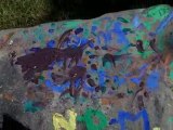 Rock Painting at a Nova Scotia Campground wowcamping.com