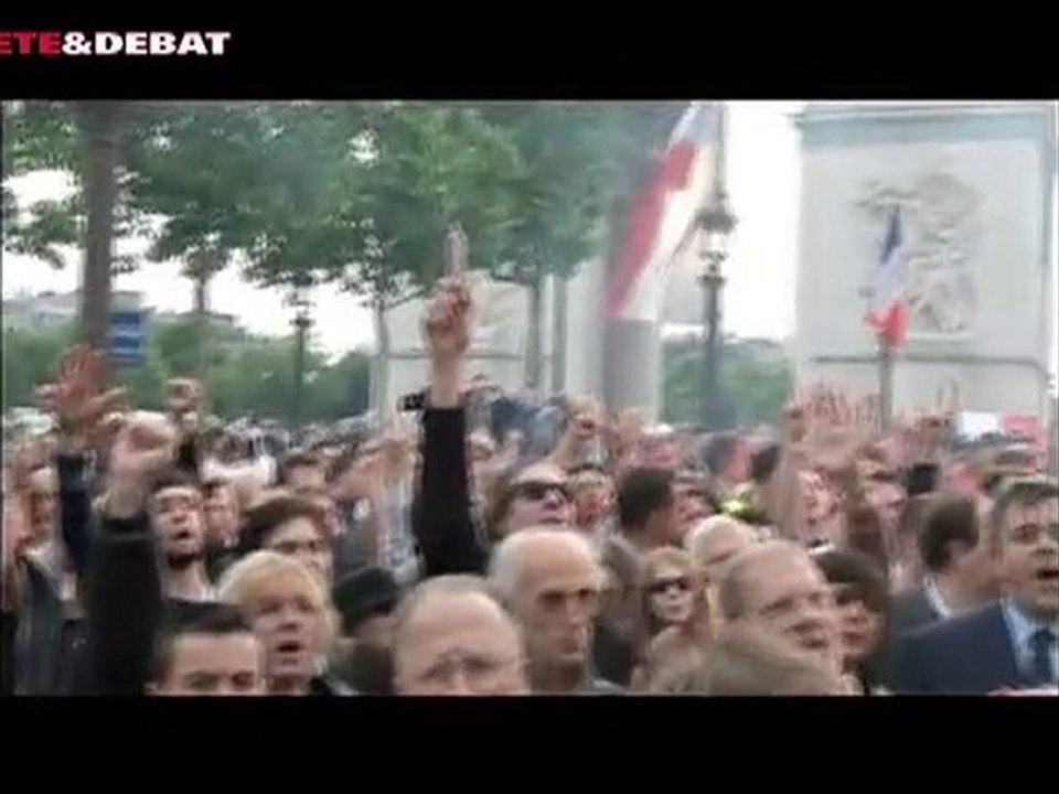 Apéro saucisson le 18 juin 2010 aux Champs-Elysées
