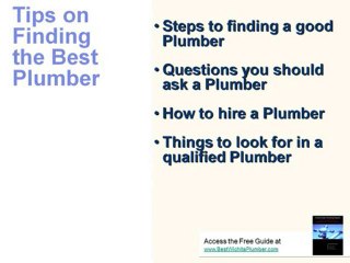 Hire a Wichita KS Plumber-Get the Best Plumber Wichita KS O