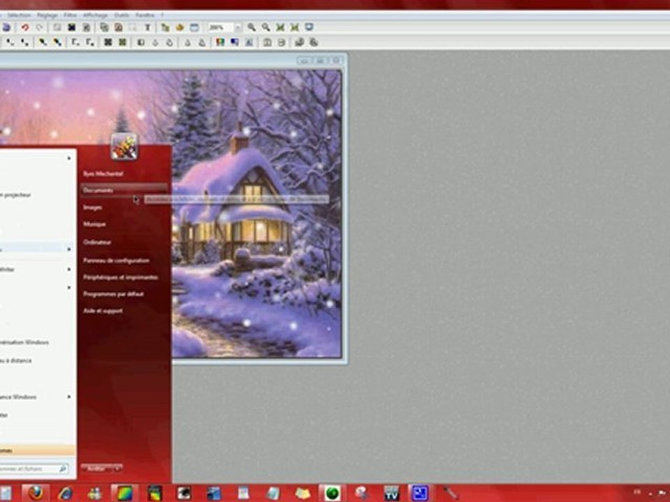 Tutoriel : Effet de neige animés avec Photofiltre et UnFreez