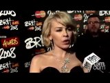 Kylie Minogue interview at The BRIT awards 2008