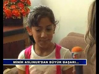 Minik aslınurun büyük başarısı