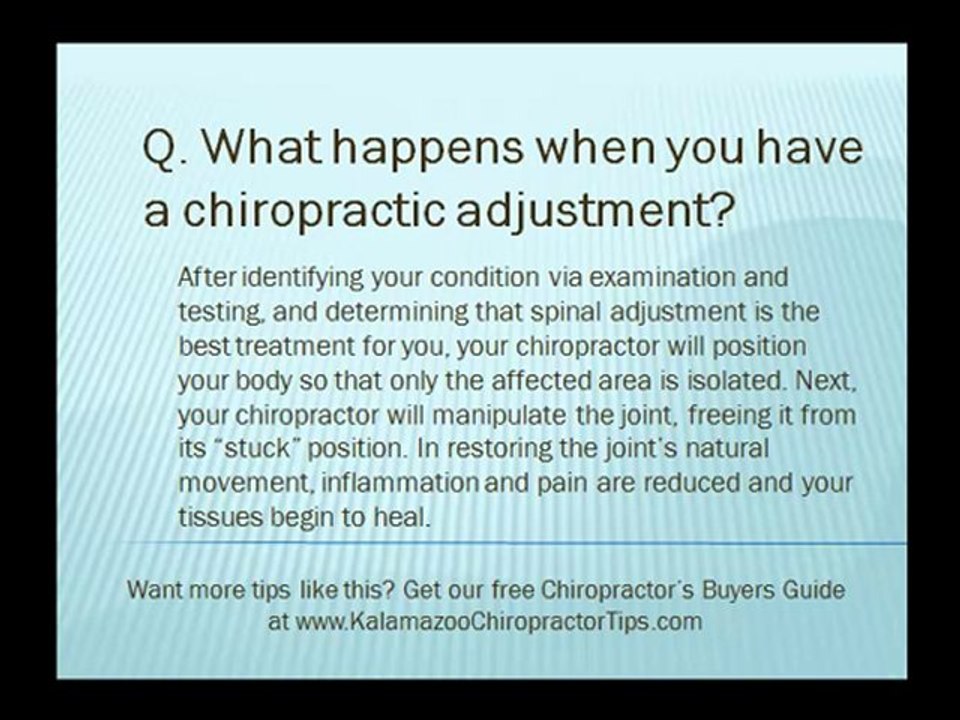 Chiropractic FAQs - Kalamazoo Chiropractor Tips