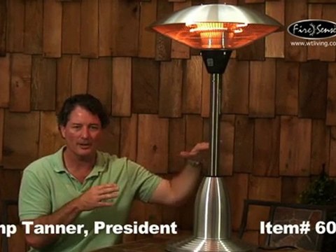 Stainless Steel Table Top Round Halogen Patio Heater