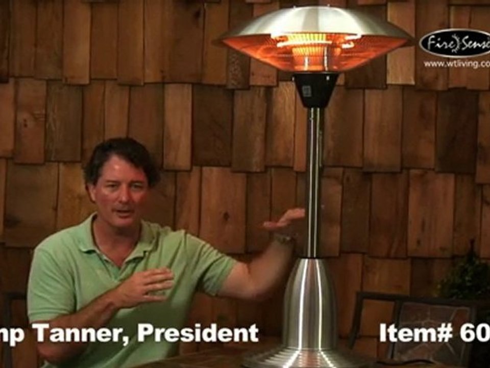 Stainless Steel Table Top Round Halogen Patio Heater