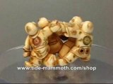 mammoth ivory figurine netsuke Four Kids Playing H1564