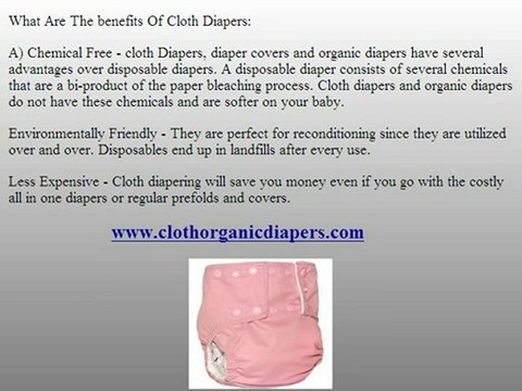 Cloth Organic Diapers - Your Baby's First Choice