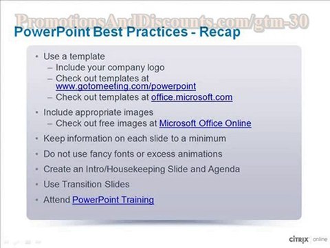 GoToMeeting Web Presentation Tips: Web Conferencing ...