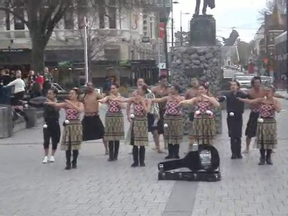 Chant Maori à Christchurch (NZ)