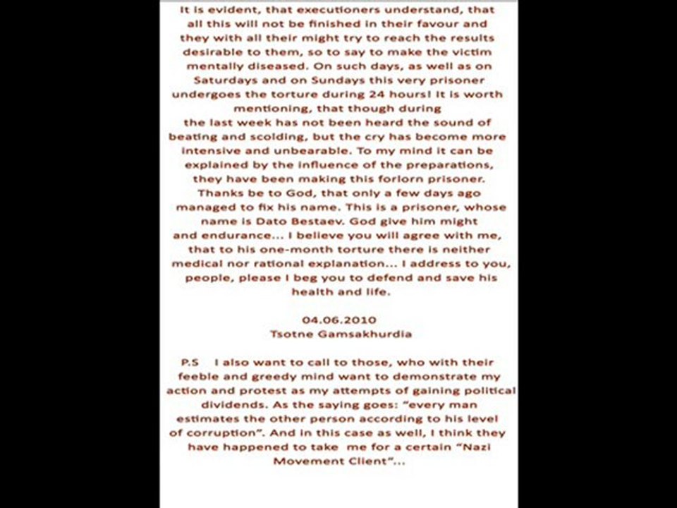 The letter