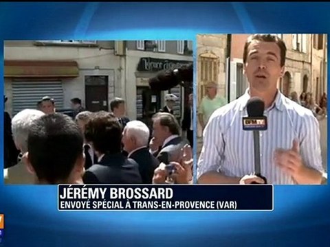 Nicolas Sarkozy est arrivé dans le Var