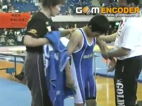 平成２２年度全国中学生レスリング大会　男子３８kg２回戦