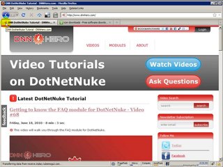 DotNetNuke Tutorial, How to change the default favicon