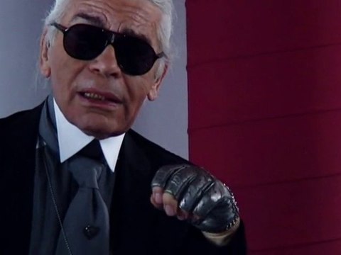 Karl Lagerfeld, rédac'chef de Libé