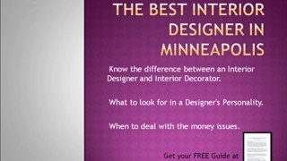 Looking for an Interior Designer in Minneapolis?