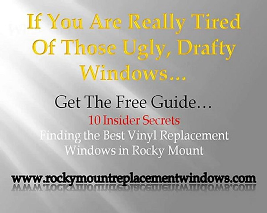 Rocky Mount Home Replacement Windows-Buy the Best Vinyl Win