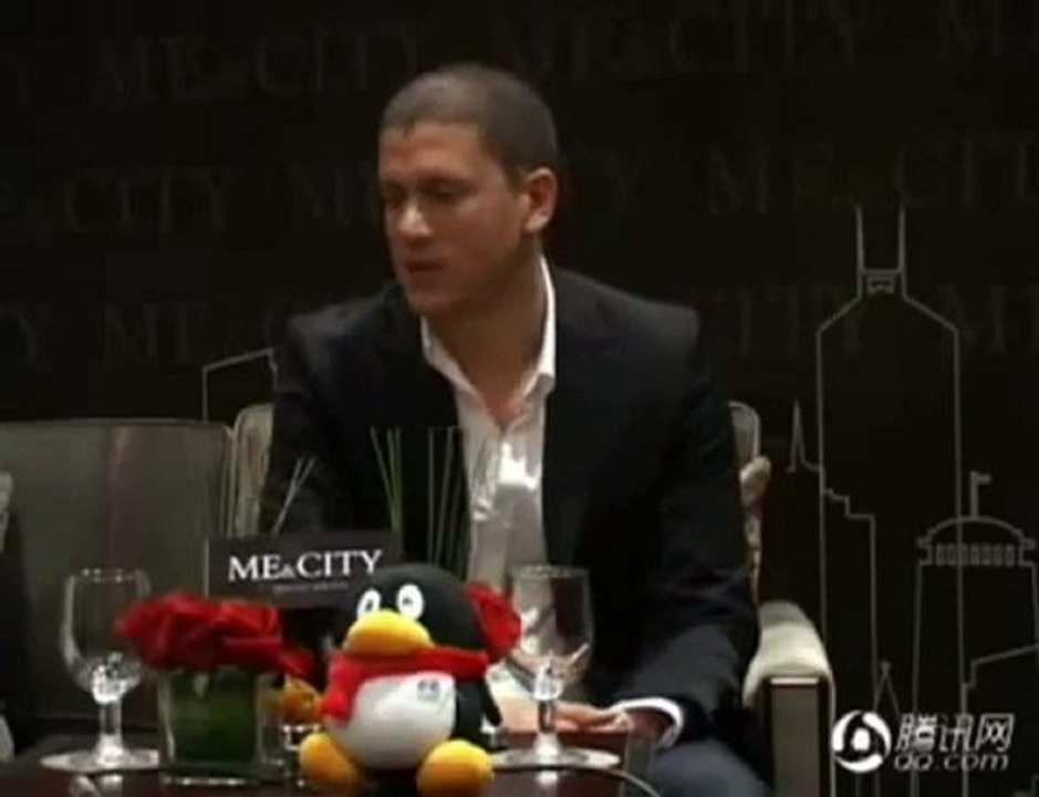 Wentworth Miller on Tencent QQ Interview #4