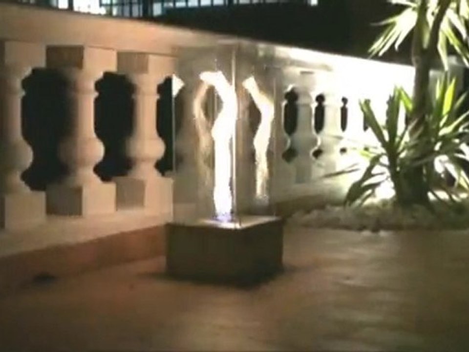 Photophore éthanol design LUXE en Verre et Inox VigiPiscine