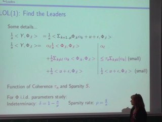 LOL: thresholdings and high dimensions - D. Picard