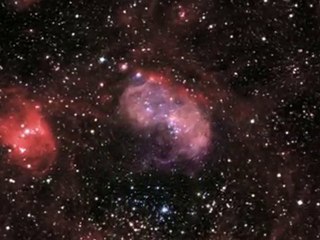 La nébuleuse N11 dans le Grand Nuage de Magellan