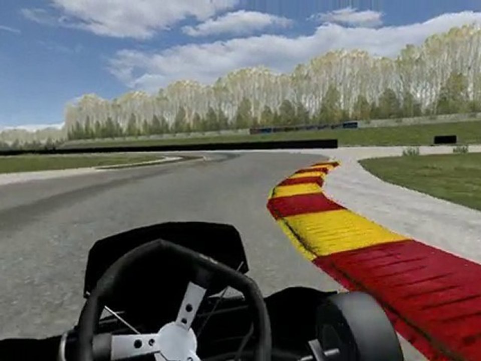 Piste 850 m circuit de Joigny - Trajectoires en kart 4 temps