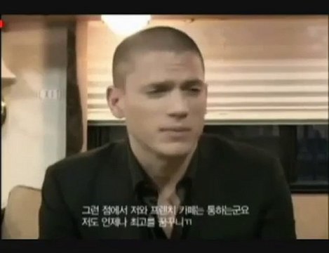 Wentworth Miller in French Cafe Commercial BTS #1