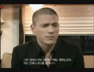 Wentworth Miller in French Cafe Commercial BTS #1