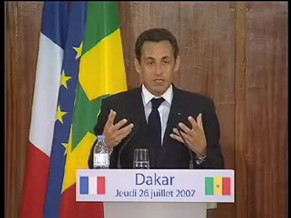 discours  de sarkozy à dakar - 26 07 07