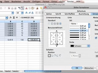 Grundlagen Tabellenkalkulation mit OOo Calc Teil 2