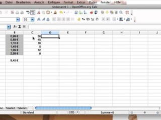 Grundlagen der Tabellenkalkulation mit OOo Calc Teil 1