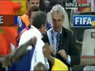 domenech refuse de serrer la main de Carlos Alberto