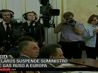 Belarús suspende suministro de gas ruso a Europa