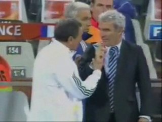 Ce Que Domenech  Dit  à Carlos Alberto Parreira