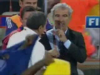 Raymond Domenech refuse de saluer Carlos Alberto Parreira