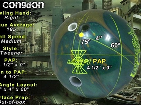 Lane #1 Time Bomb Bowling Ball Reaction Video