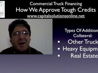 Commercial Truck Financing - For Bad Credit