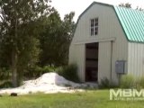 Gambrel Barn Building with Steel Sliding Doors